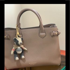 Burberry handbag with teddy charm